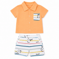 Happy Lines Baby Shorts Set