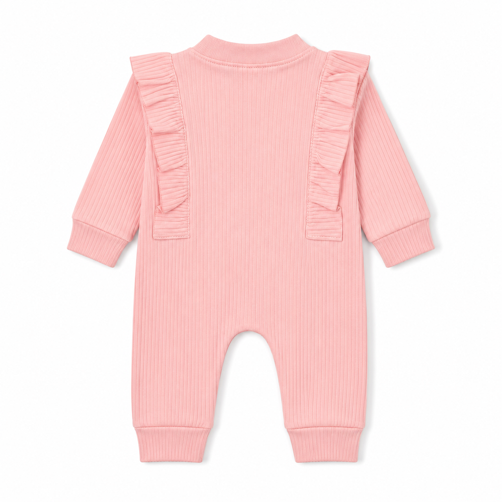 Ruffle Button Baby Romper & Headband Set