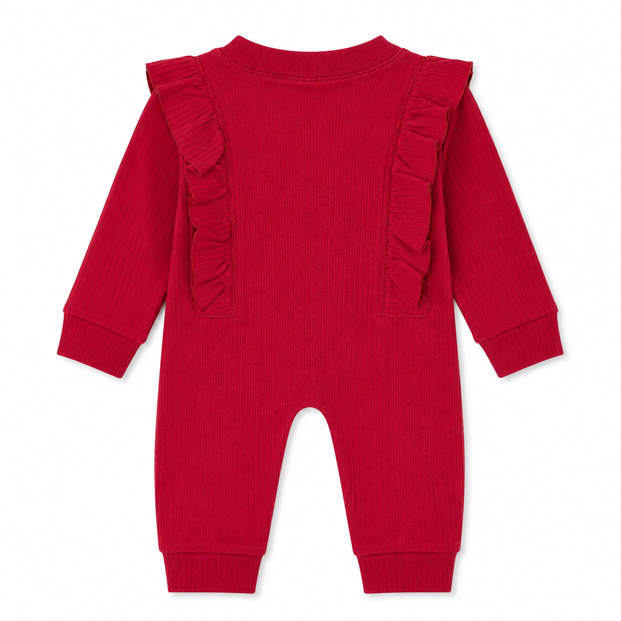 Ruffle Button Baby Romper & Headband Set