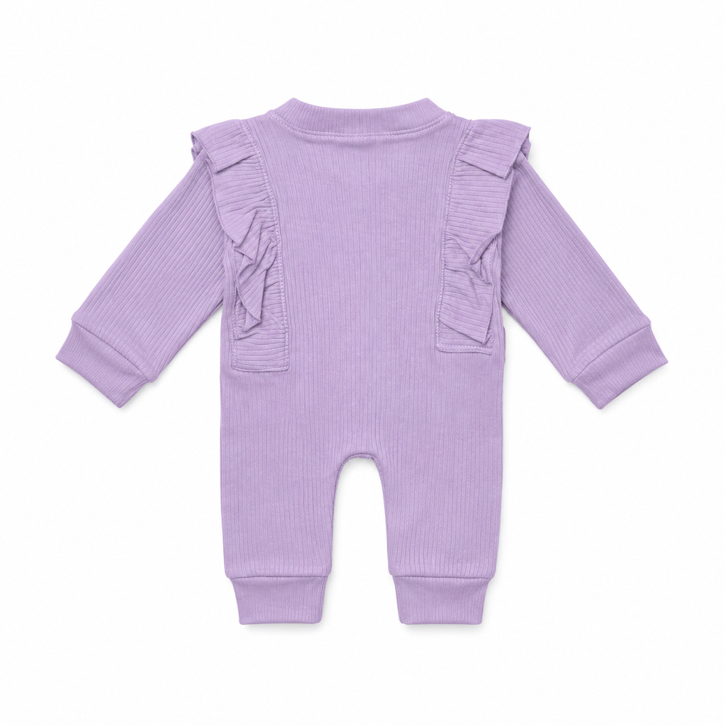 Ruffle Button Baby Romper & Headband Set