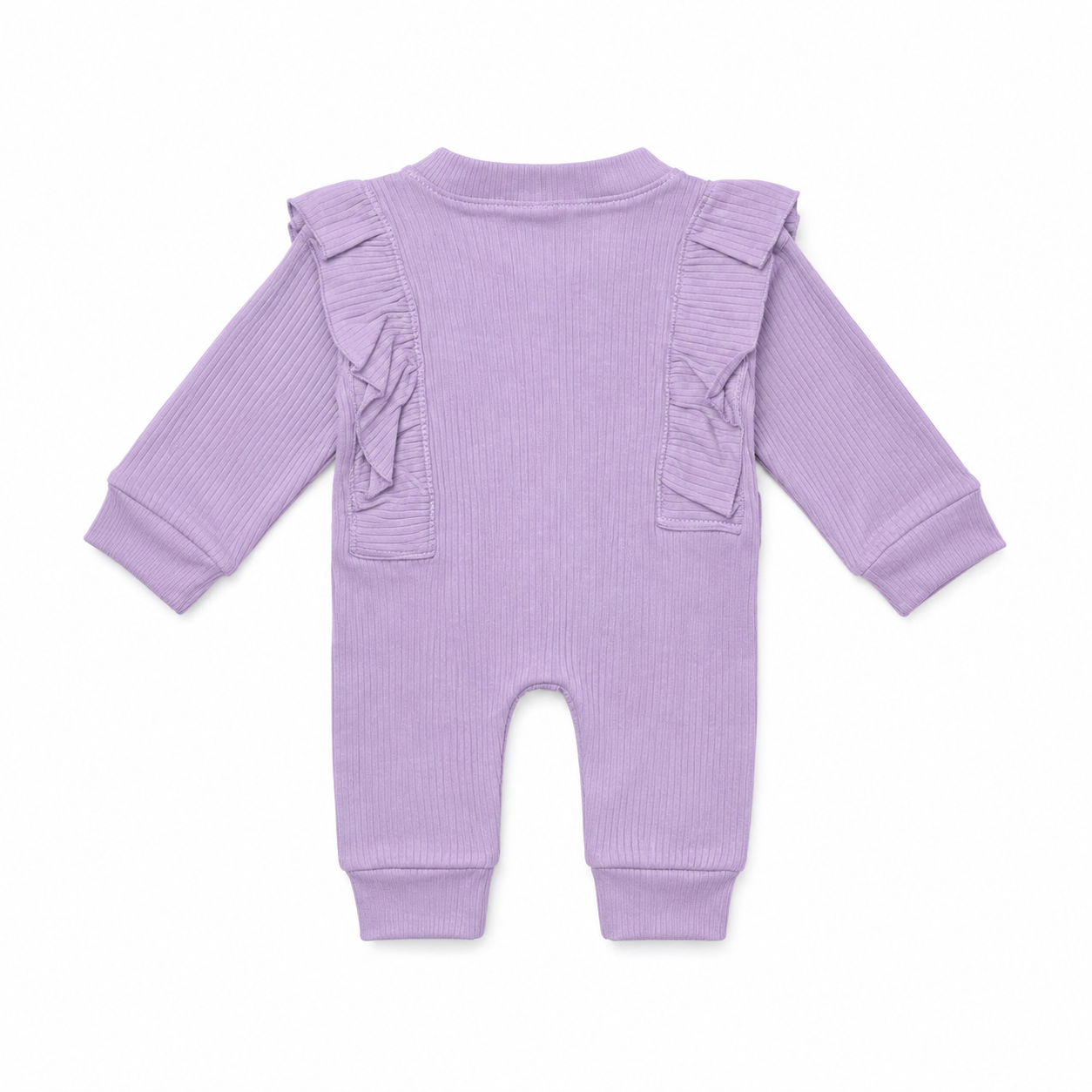 Ruffle Button Baby Romper & Headband Set