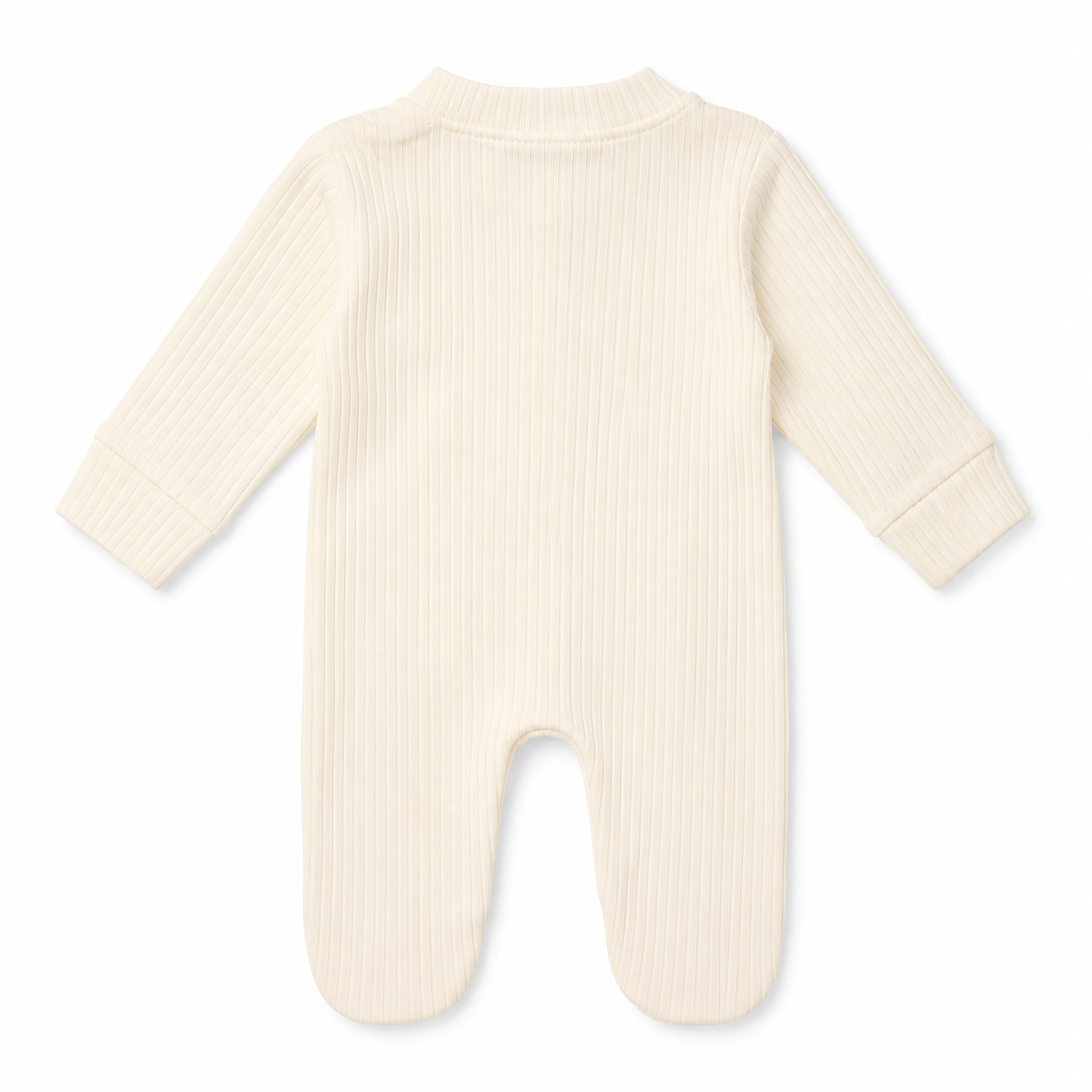 Bunny Ribbed Baby Sleepsuit & Hat Set