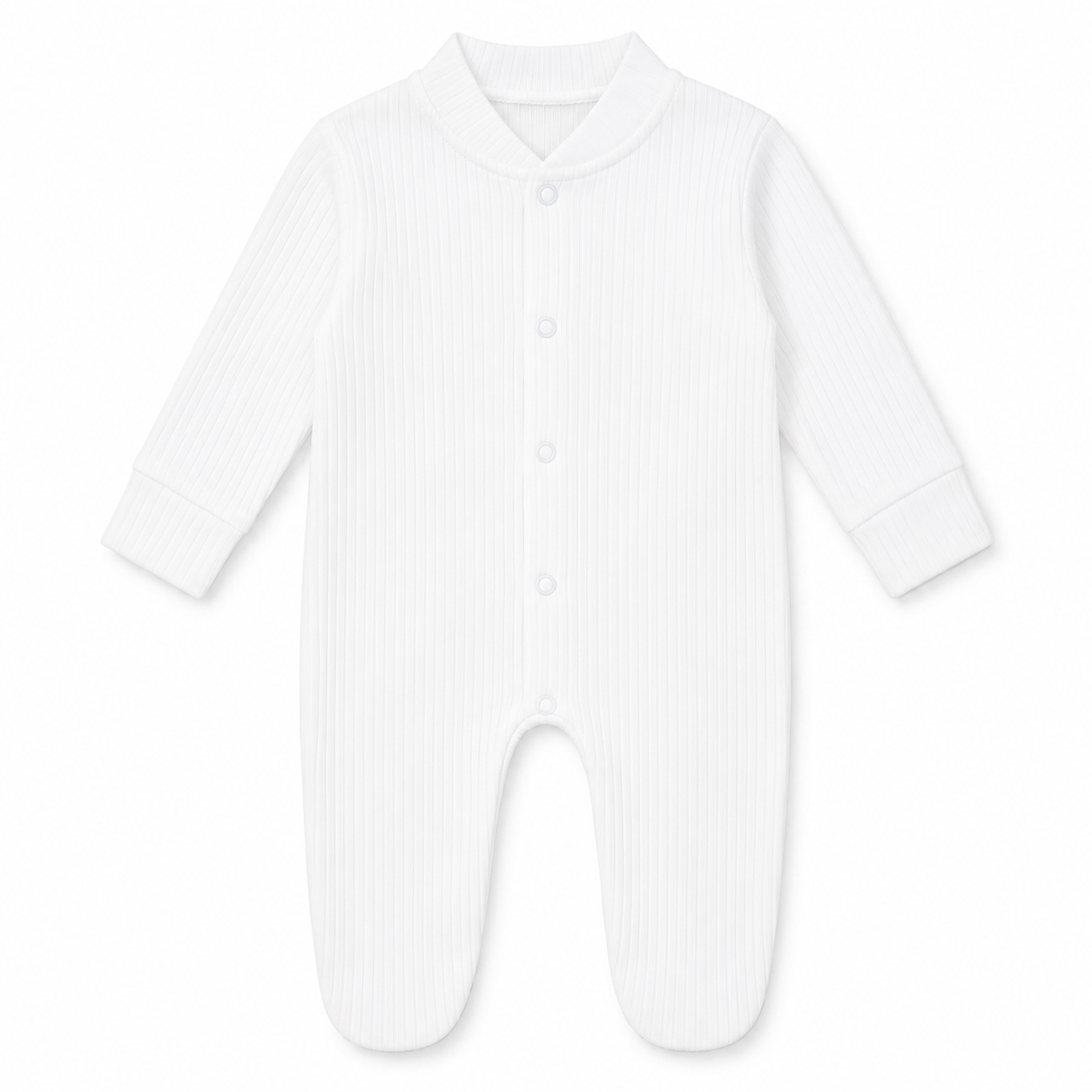 Bunny Ribbed Baby Sleepsuit & Hat Set
