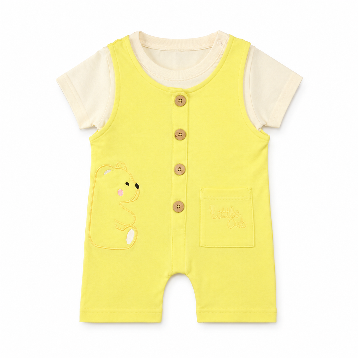 Little Cub Two-Piece Baby Romper Set