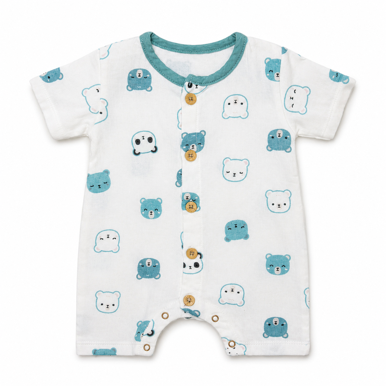 Little Bear Faces Baby Romper