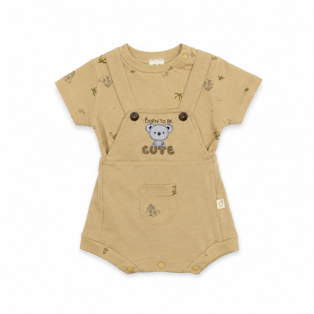 "Born to Be Cute" Koala Romper Set