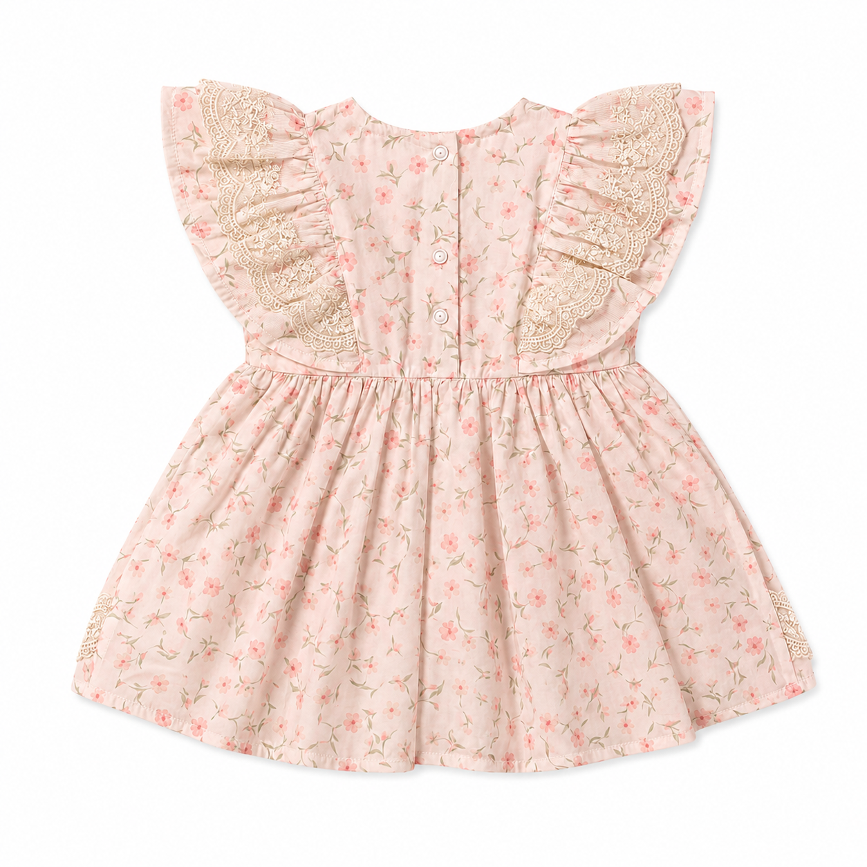 Floral Lace Bow Baby Dress