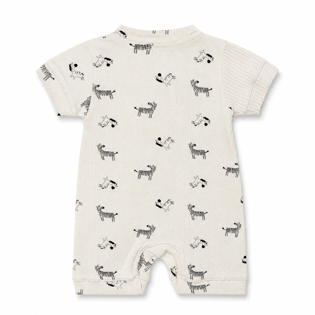Zebra Friend Baby Romper