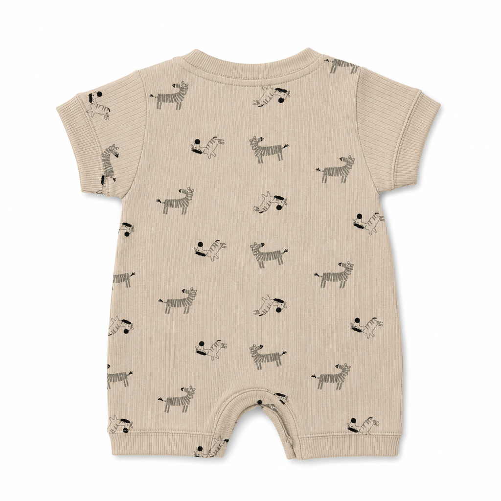 Zebra Friend Baby Romper
