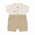 Classic Knit Collar Baby Romper