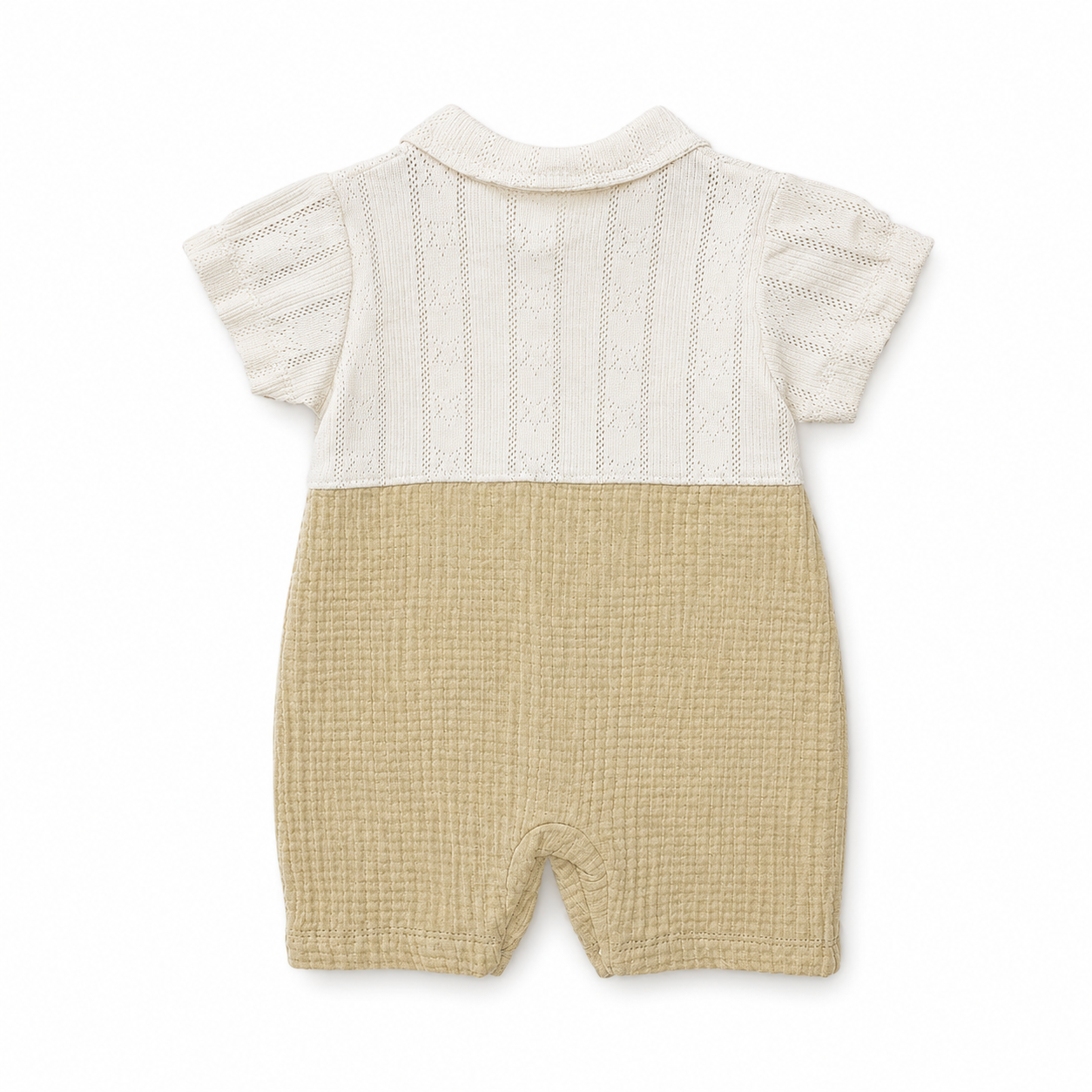Classic Knit Collar Baby Romper