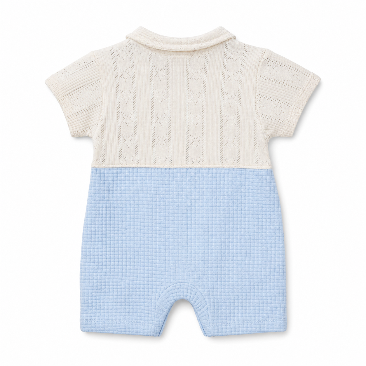 Classic Knit Collar Baby Romper