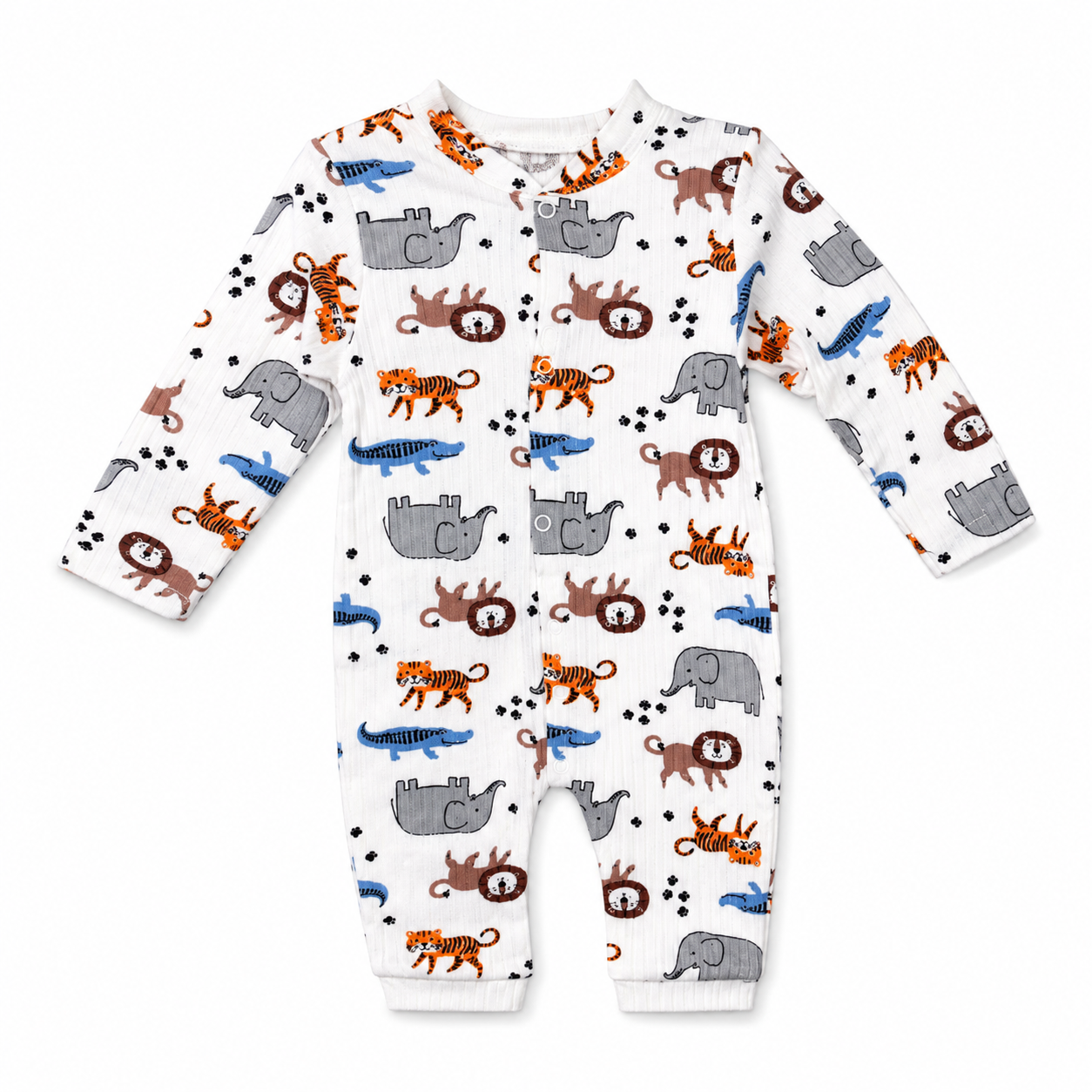 Safari Animals Baby Sleepsuit