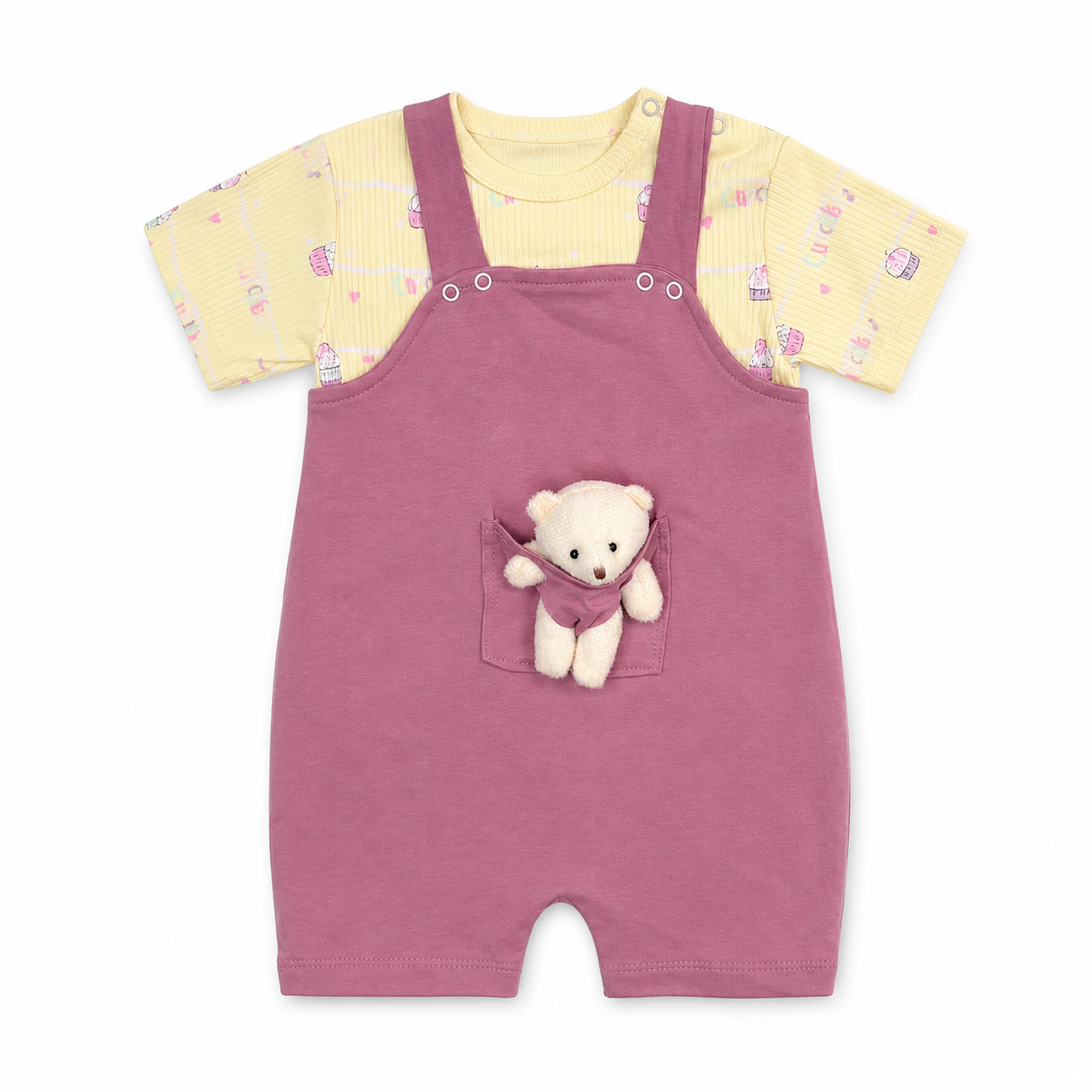 Pocket Teddy Two-Piece Baby Set