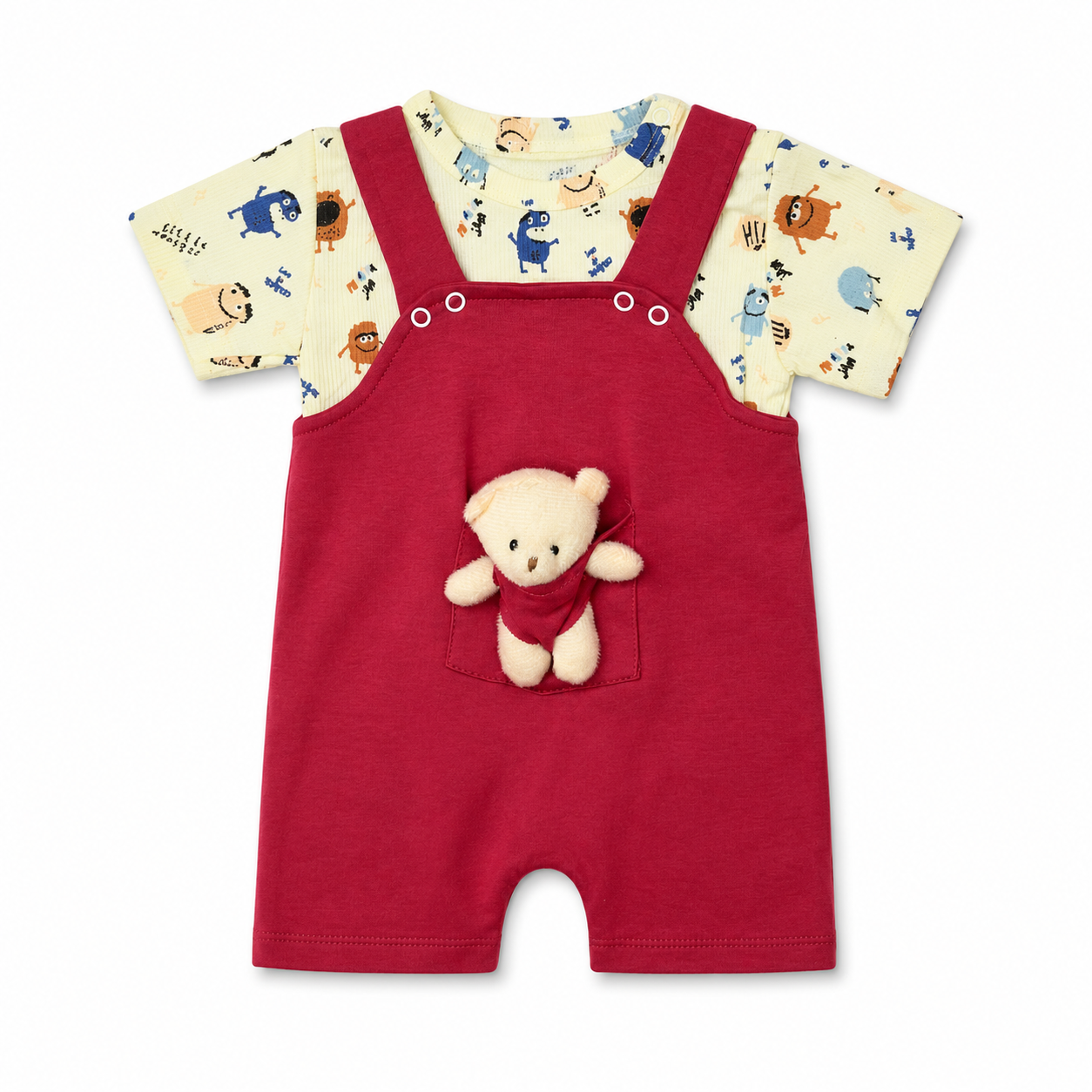 Pocket Teddy Two-Piece Baby Set