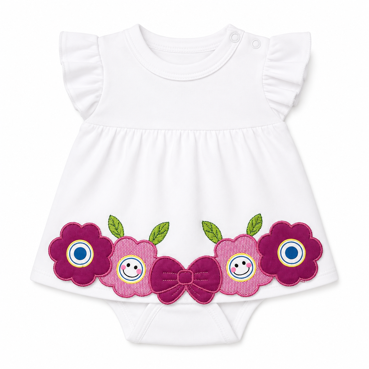 Blossom Smile Baby Bodysuit Dress
