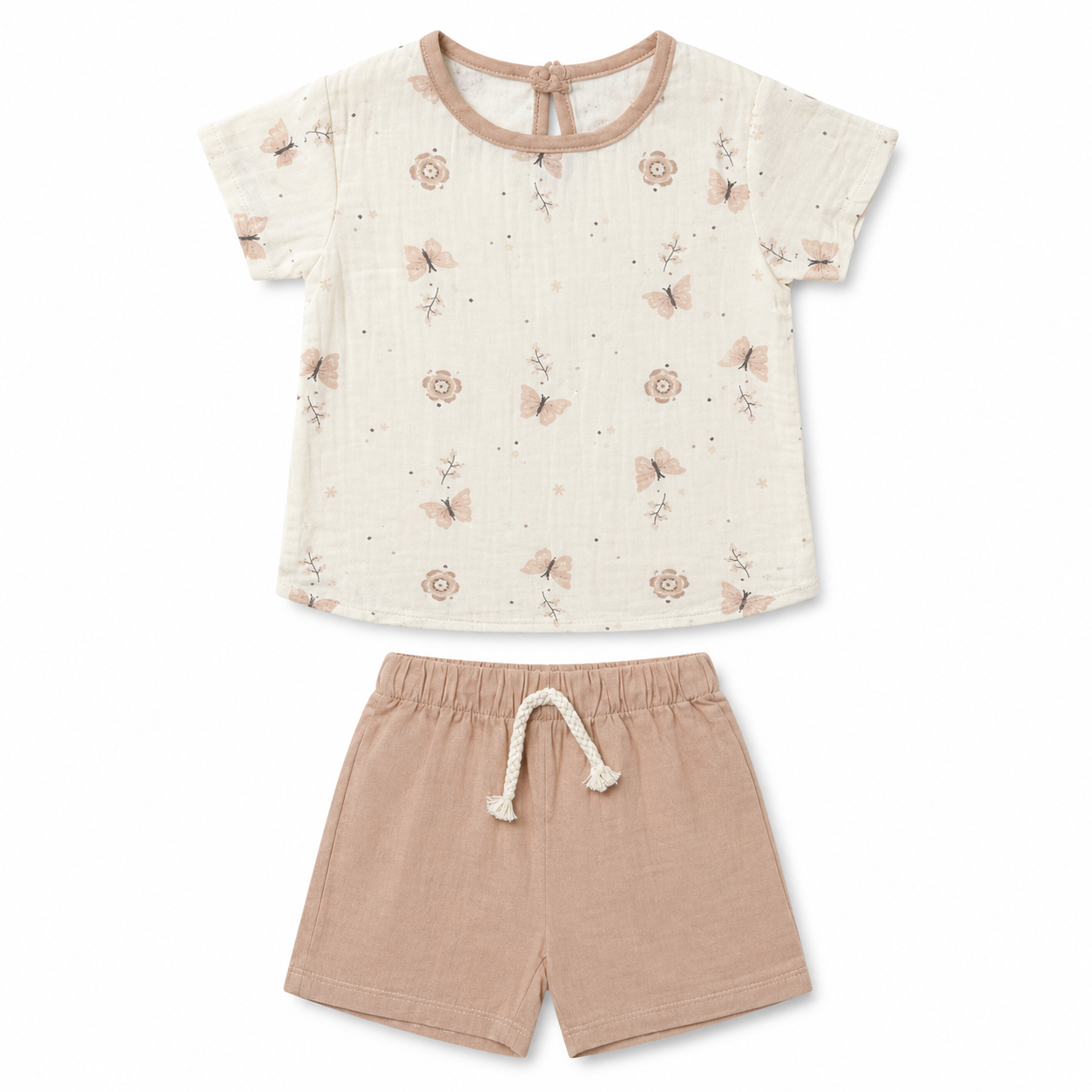 Butterfly Bloom Baby Shorts Set