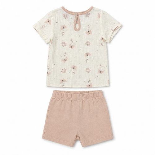 Butterfly Bloom Baby Shorts Set
