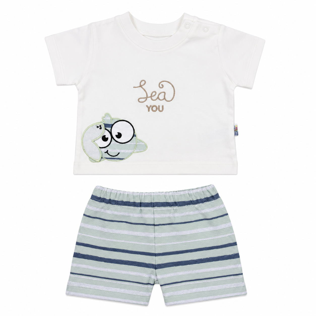 Sea You Baby Shorts Set