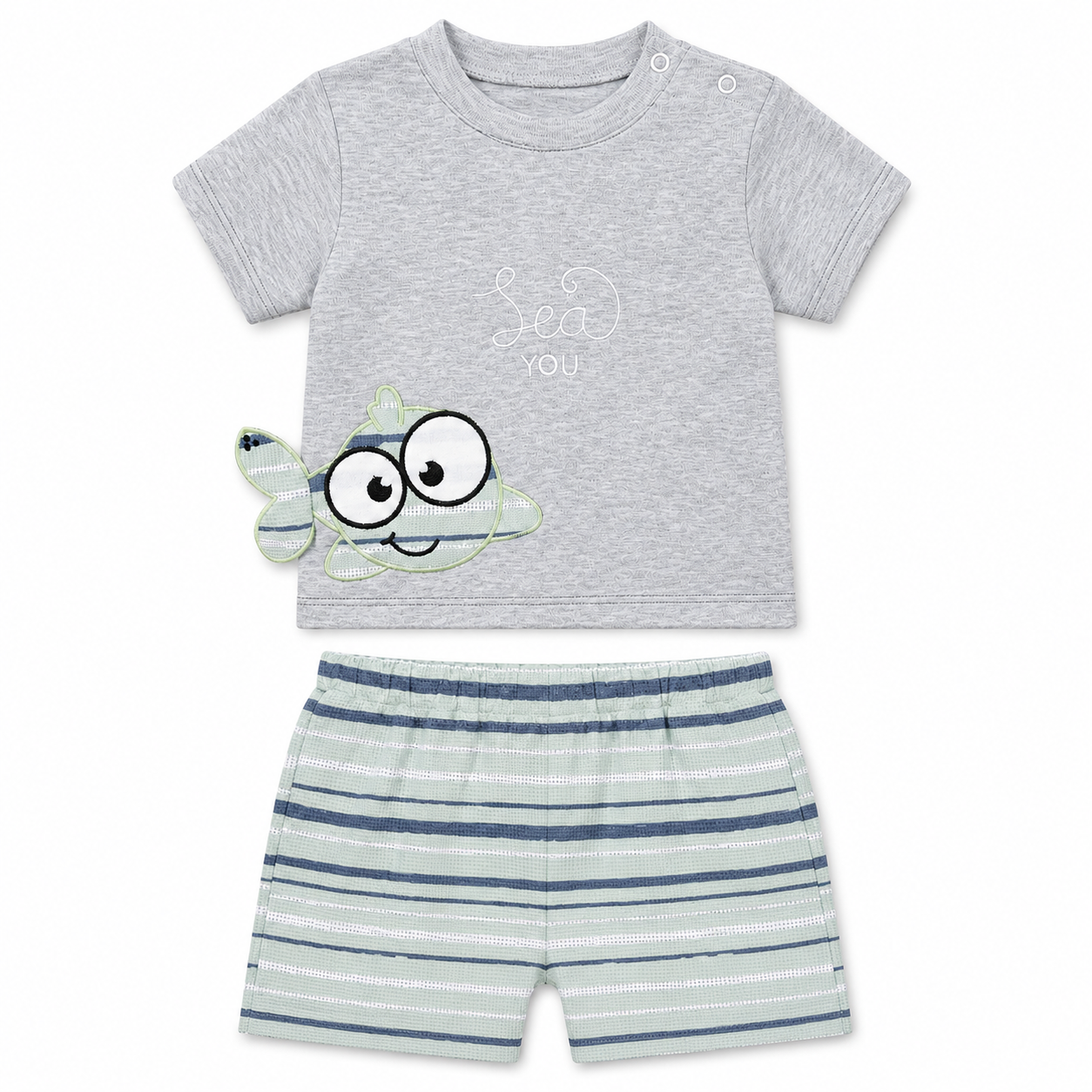 Sea You Baby Shorts Set