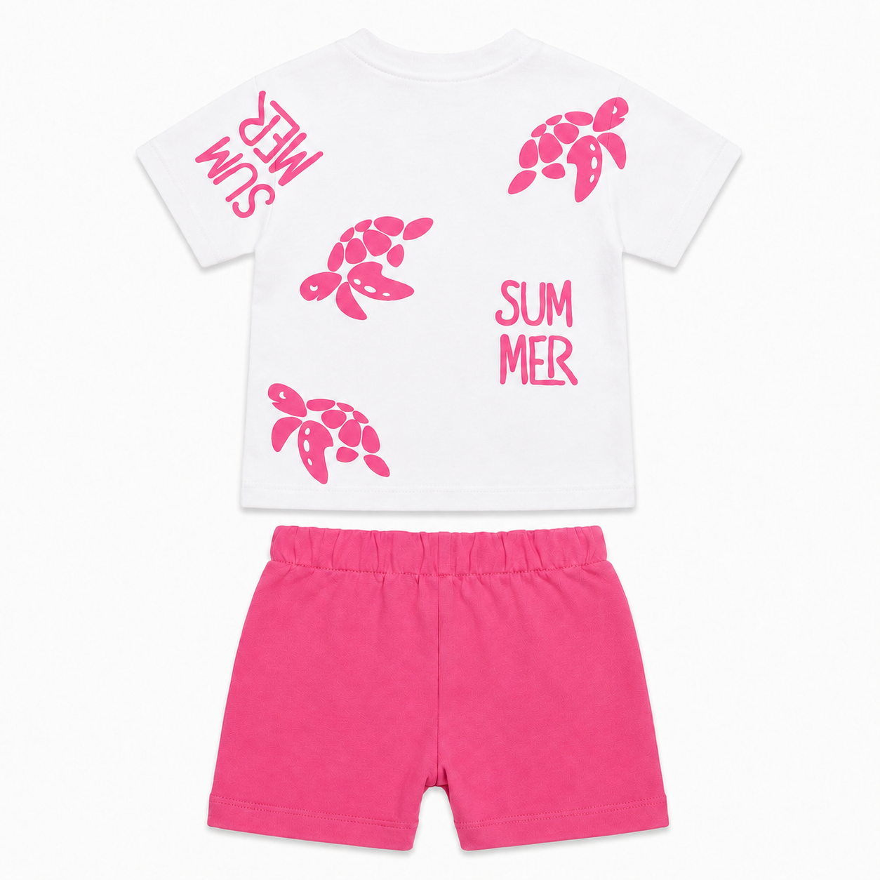 Summer Turtle Baby Shorts Set