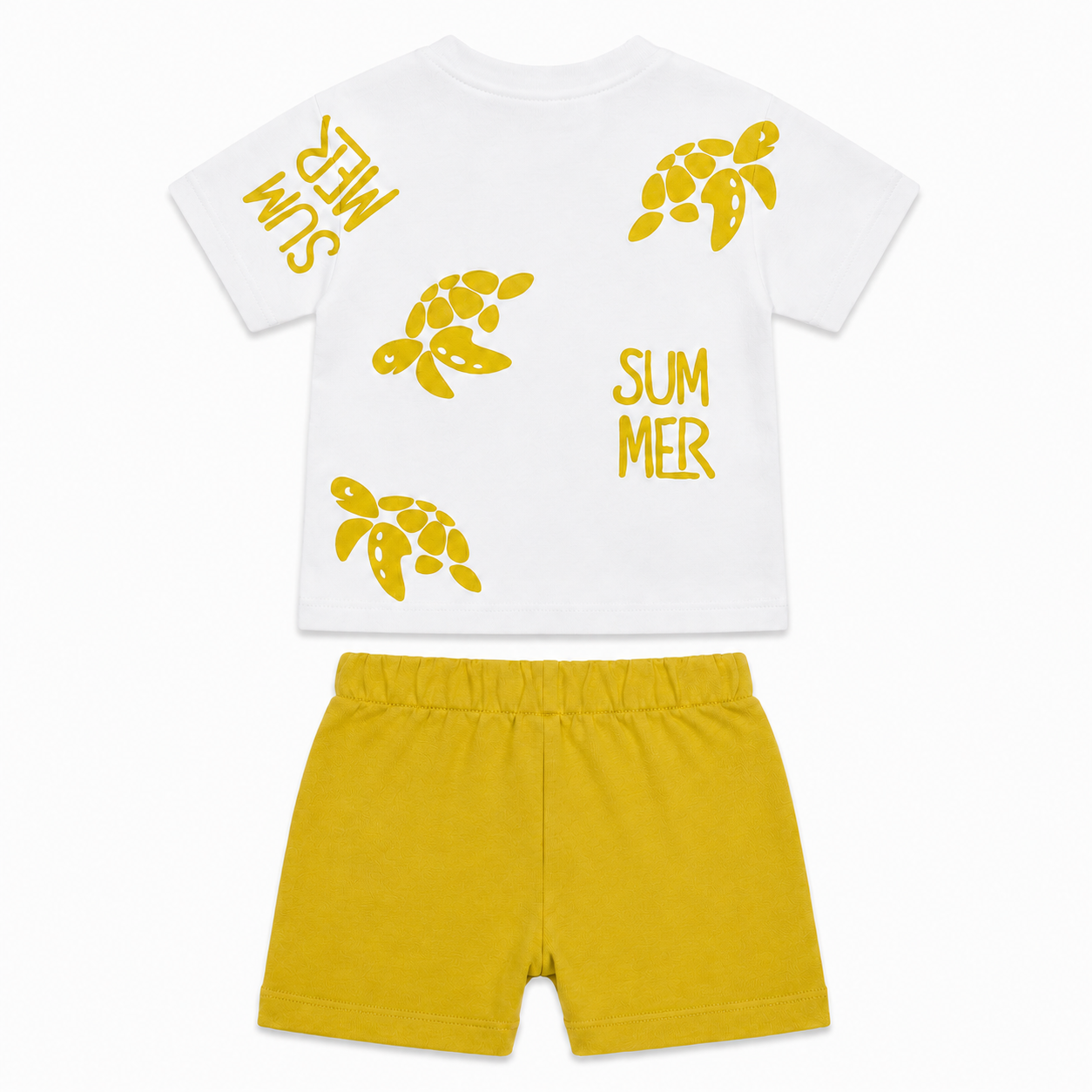Summer Turtle Baby Shorts Set