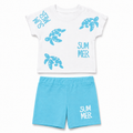 Summer Turtle Baby Shorts Set
