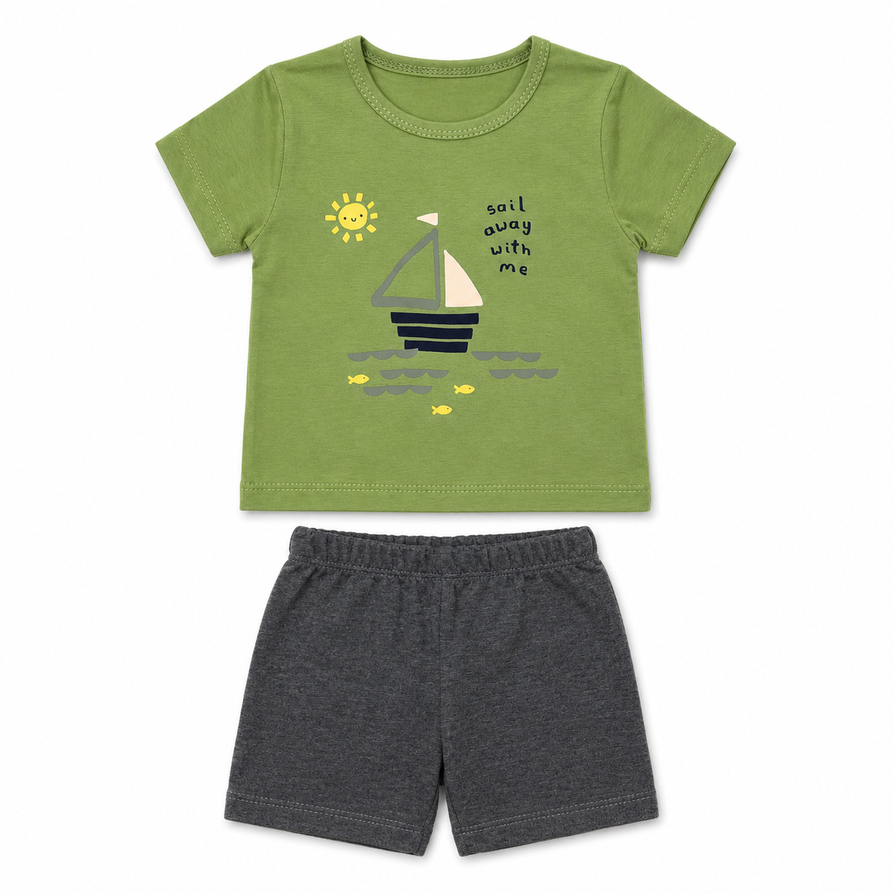 Sail Away Baby Shorts Set