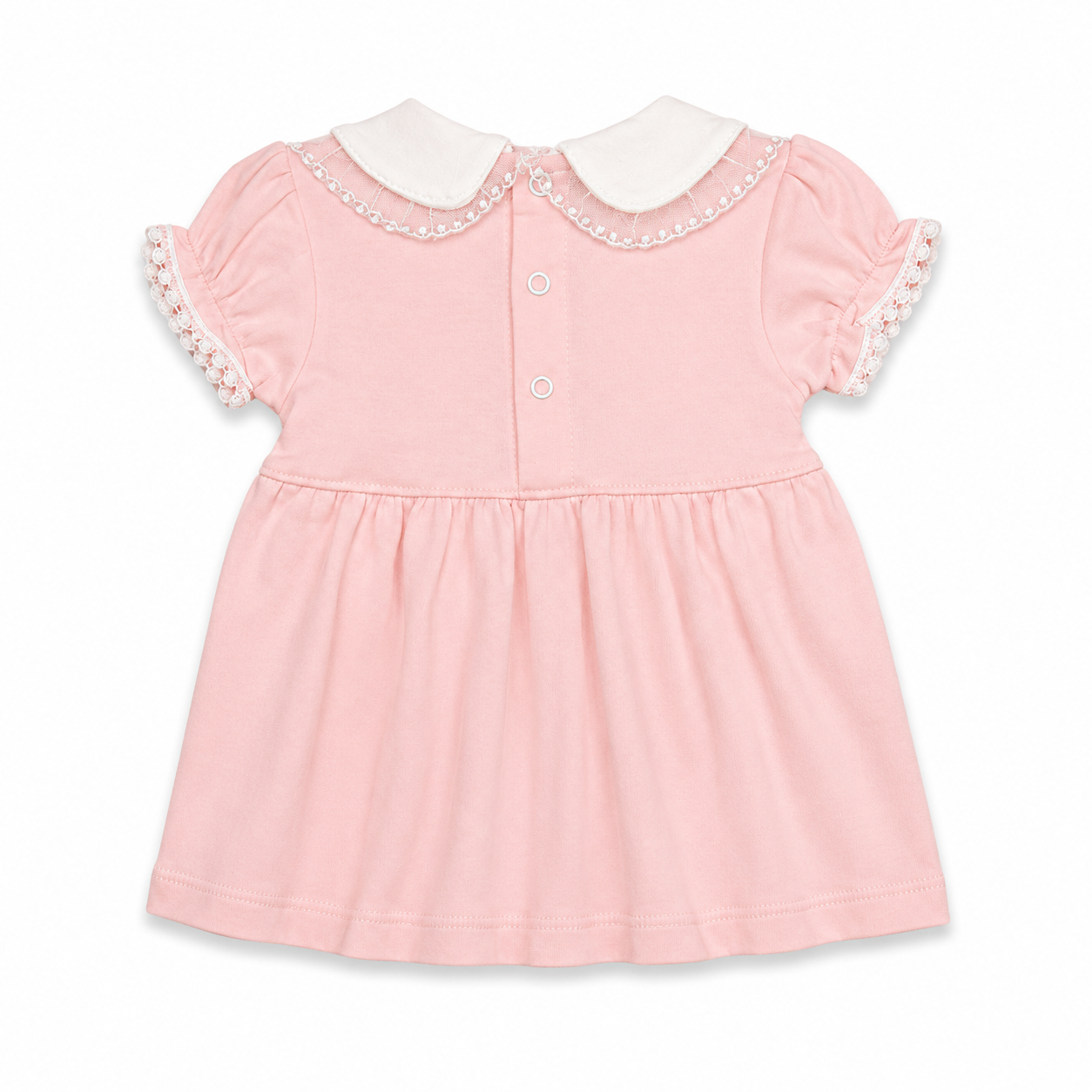 Floral Collar Bow Baby Dress