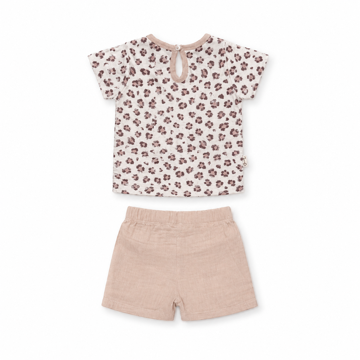 Leopard Charm Baby Shorts Set